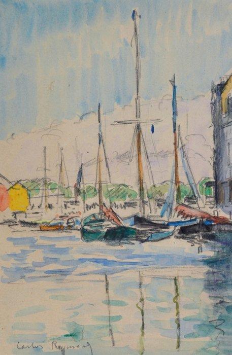 Carlos Reymond (1884-1970) - Le Croisic, quai de la, Antiek en Kunst, Kunst | Schilderijen | Klassiek
