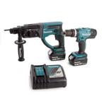 Makita DLX2025M 18V Li-ion accu klopboor-/schroefmachine (DH