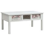 vidaXL Salontafel 99,5x60x48 cm hout wit