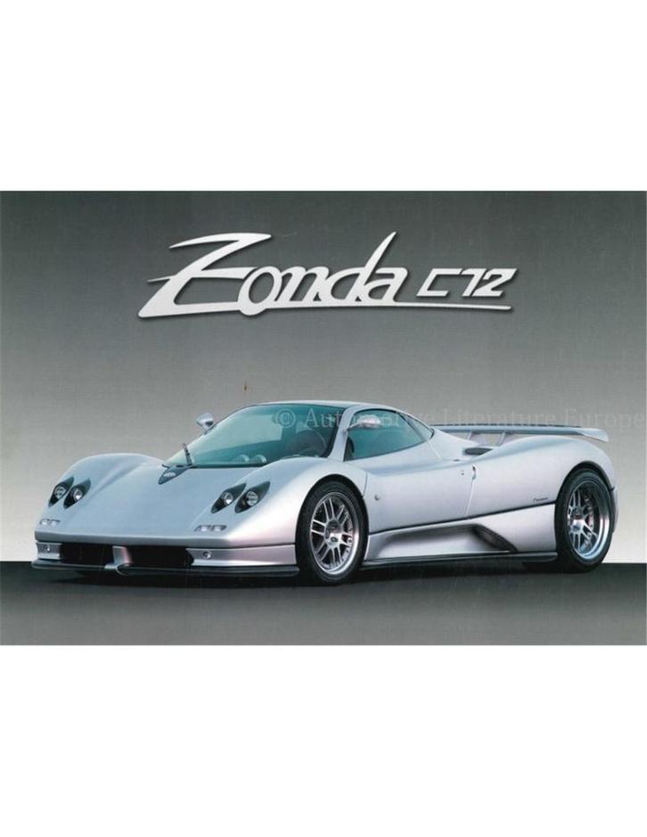 1999 PAGANI ZONDA C12 LEAFLET ITALIAANS | ENGELS, Livres, Autos | Brochures & Magazines