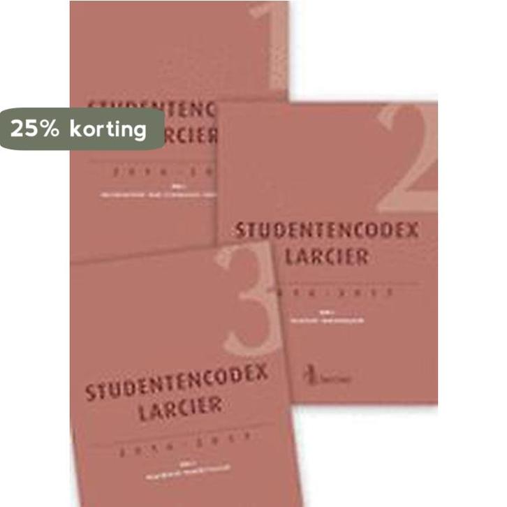 STUDENTENCODEX LARCIER RECHTSOPLEIDING 2016-2017 (3, Boeken, Overige Boeken, Gelezen, Verzenden