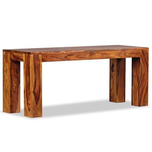 vidaXL Bankje 110x35x45 cm massief sheeshamhout, Huis en Inrichting, Overige Huis en Inrichting, Nieuw, Verzenden