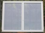 pvc raam , chassis , venster 217 x 165 wit / antraciet 7016, Raamkozijn, Ophalen of Verzenden