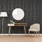 vidaXL 24 st Wandpanelen steen 6 m² 50x50 cm XPS zwart, Doe-het-zelf en Bouw, Verzenden, Nieuw