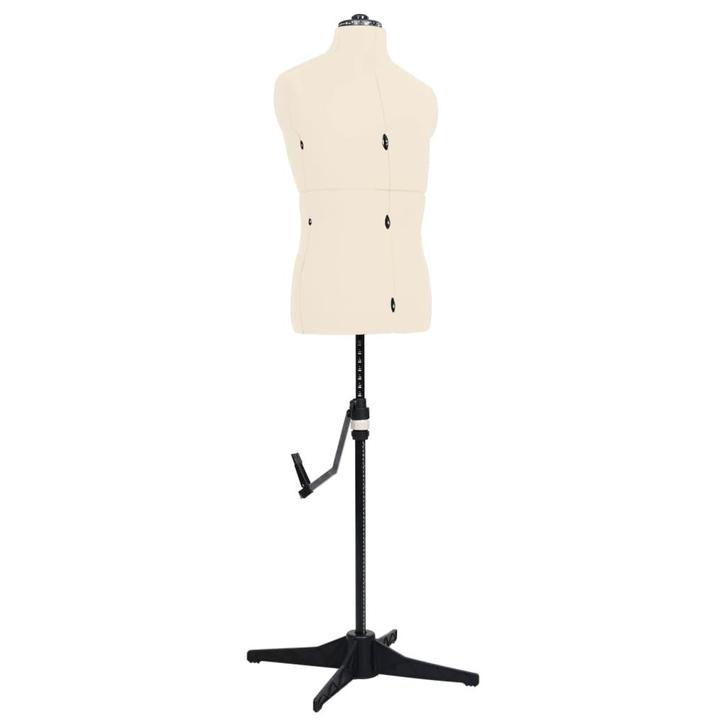 vidaXL Paspop verstelbaar man maat 37-45 crèmekleurig, Huis en Inrichting, Kasten | Kleerkasten, Nieuw, Verzenden