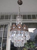 Lustre - Laiton moulé - Luminaires en cristal antiques, Antiek en Kunst, Antiek | Verlichting