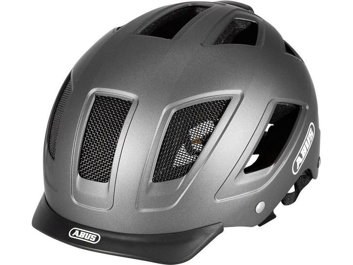 Abus Hyban 2.0 MIPS - Fietshelm - LED achterlicht - Titan L, Huis en Inrichting, Woonaccessoires | Overige, Zo goed als nieuw