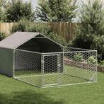 vidaXL Hondenkennel met ren 5x2x1,5 m gegalvaniseerd staal, Verzenden, Nieuw