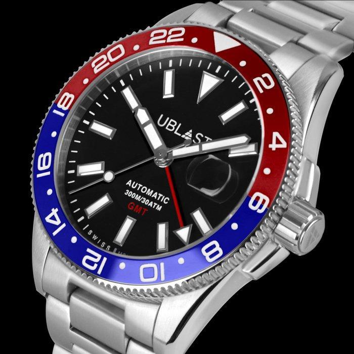 Ublast - Royal GMT Professional - UBRG44BBR - Automatic, Handtassen en Accessoires, Horloges | Heren