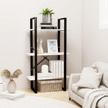 vidaXL Opbergrek 60x30x105 cm massief grenenhout wit, Verzenden