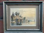 Petrus Gerardus Vertin , (1819 - 1893) - Stadszicht bij het