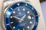 Philip Watch - Caribe Sport - Blue - Swiss Made - Date -, Nieuw