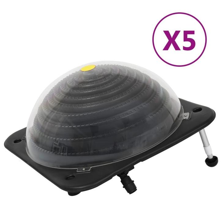 vidaXL Solarverwarmingen voor zwembad 5 st 75x75x36 cm HDPE, Tuin en Terras, Zwembaden, Nieuw, Verzenden