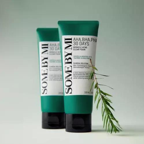 Some by Mi AHA BHA PHA 30 Days Miracle Acne Clear Foam, Handtassen en Accessoires, Uiterlijk | Gezichtsverzorging, Nieuw, Verzenden
