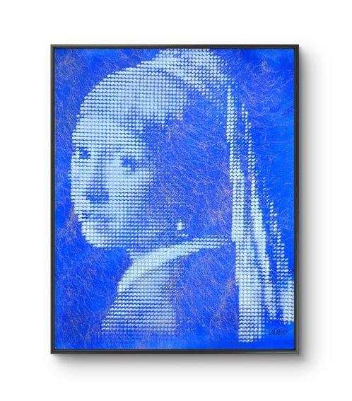 Wawapod (1991) - Jeune Fille à la perle Argent et Or, Antiek en Kunst, Kunst | Schilderijen | Modern