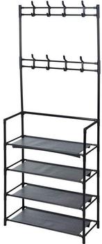 2dekans | Ceruzo Kapstok met Schoenenrek – 8 Haken - 4, Ophalen of Verzenden