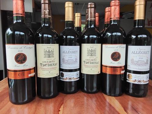 2014 x 4 Chateau Toudenac 2022 x 4 Chateau Allegret & 2012 x, Verzamelen, Wijnen