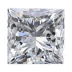 1 pcs Diamant - 1.01 ct - Carré, Prinses - E - VVS2, Nieuw
