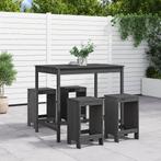 vidaXL 5-delige Tuinbarset massief grenenhout grijs, Verzenden, Nieuw
