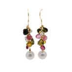 Zonder minimumprijs - Oorbellen - 18 karaat Geel goud Parel, Nieuw