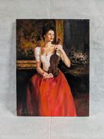 Salvatore Rodriquez (1957) - La violinista, Antiek en Kunst, Kunst | Schilderijen | Klassiek