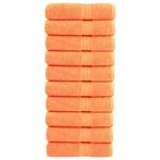 vidaXL Badhanddoeken SOLUND 10 st 600 g/m² 70x140 cm oranje, Huis en Inrichting, Badkamer | Badtextiel en Accessoires, Verzenden
