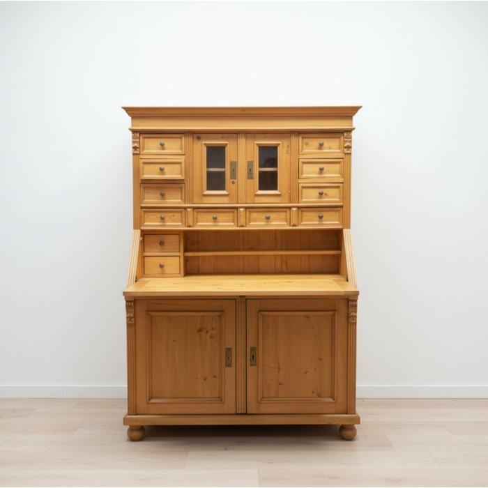 Secrétaire à abattant - Hout - dennenhout, Antiek en Kunst, Curiosa en Brocante