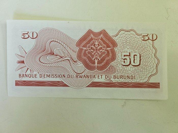 Rwanda en Burundi. - 50 Francs 1960 - Pick 4a, Postzegels en Munten, Bankbiljetten | Europa | Niet-Eurobiljetten
