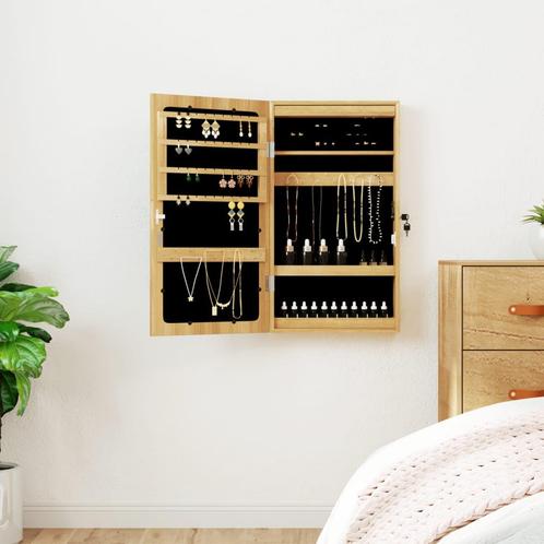 vidaXL Sieradenkast met spiegel en LED wandgemonteerd, Huis en Inrichting, Woonaccessoires | Spiegels, Nieuw, Verzenden