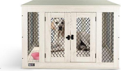 MaxxPet Houten Hondenbench-voor binnen- Kennel -94x60x72cm, Animaux & Accessoires, Caisses pour chiens, Enlèvement
