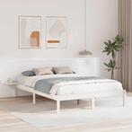 vidaXL Bedframe met nachttafels Wit Wit, Verzenden, Nieuw