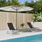 vidaXL Strandstoelen inklapbaar 2 st aluminium en textileen, Tuin en Terras, Tuinstoelen, Verzenden, Nieuw