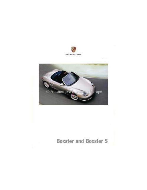 2004 PORSCHE BOXSTER & BOXSTER S BROCHURE ENGELS (USA), Livres, Autos | Brochures & Magazines