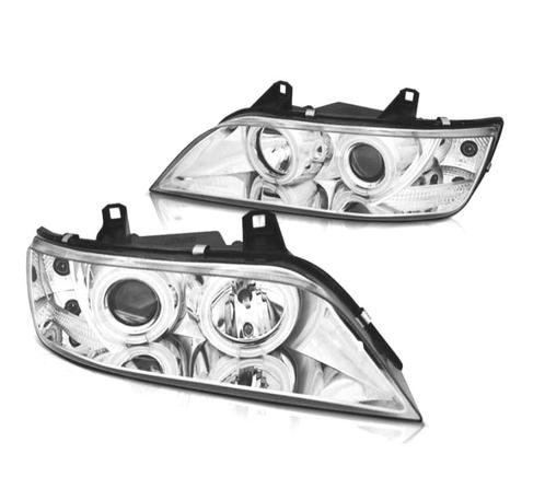 Phares Pour Bmw Z3 96-02 Angel Eyes Ccfl Fond Chromé, Auto-onderdelen, Verlichting, Verzenden