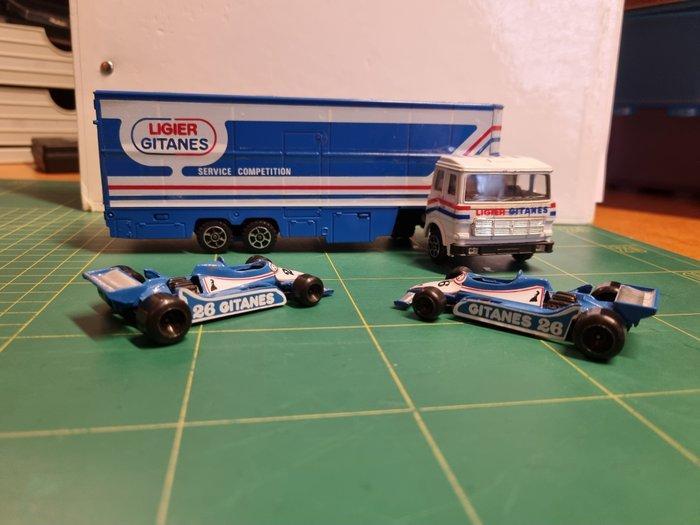 Polistil 1:55 - Model vrachtwagen - Portauto Fiat Team, Hobby en Vrije tijd, Modelauto's | 1:5 tot 1:12