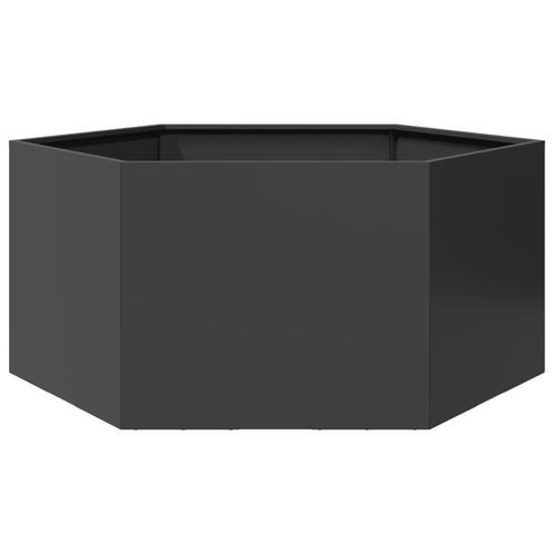 Plantenbak Zeshoek Zwart | Retour Deal -40%, Tuin en Terras, Bloembakken en Plantenbakken, 30 tot 60 cm, 100 cm of meer, Tuin