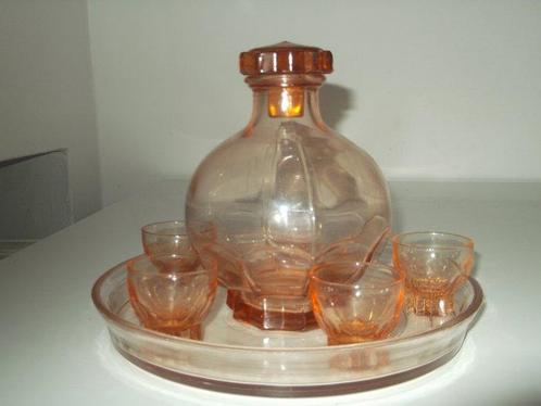 Drankservies (7) - Classico - Glas - Retro rozenhouder, Antiek en Kunst, Antiek | Keukengerei