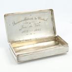 Antonie Keun (Groningen 1833) - Boîte à tabac - Argent 833, Antiek en Kunst