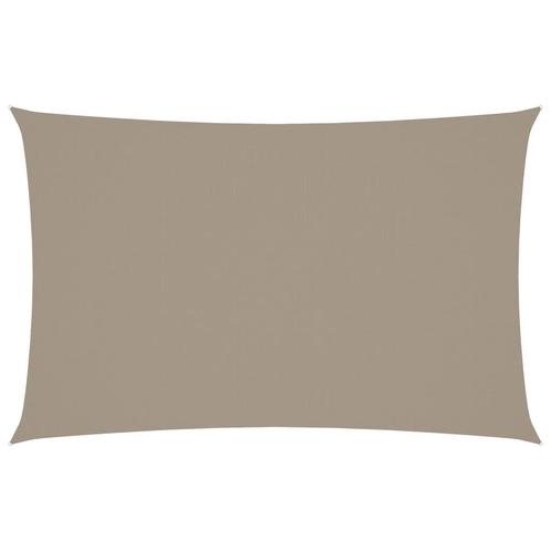 Rechthoekig Zonnescherm Taupe 4x7m | Retour Deal | Terras..., Tuin en Terras, Zonneschermen, 450 cm of meer, Nieuw, Overige typen