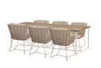 4 Seasons Outdoor Fabrice tuinset latte met Quatro tafel met, Tuin en Terras, Nieuw