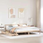 vidaXL Bedframe zonder matras massief grenenhout 200x200 cm, Verzenden, Nieuw