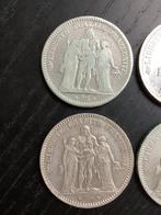 France. 5 Francs 1849/1876 Hercule (4 zilveren munten) (Sans