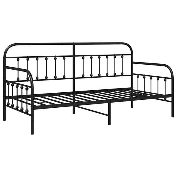 Daybed Zwart Staal | Retour Deal | 40% Voordeel, Huis en Inrichting, Zetels | Zetels, Nieuw, Verzenden