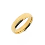 Gouden ring met facetten (trouwring, gefacetteerde ring), Handtassen en Accessoires, Ringen, 18 tot 19, Gebruikt, Overige kleuren