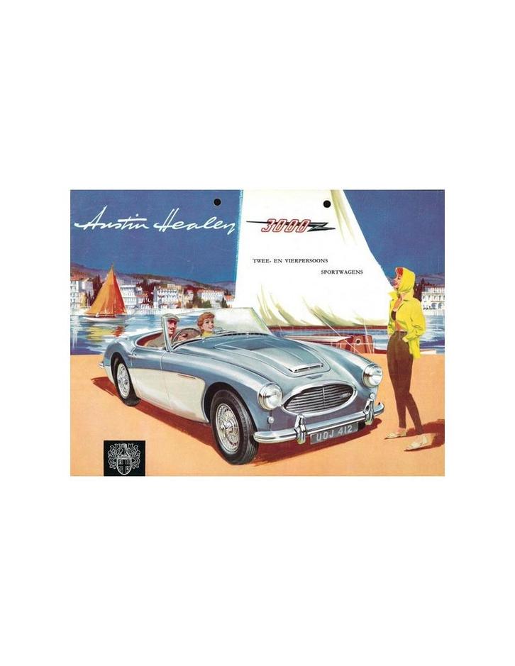 1960 AUSTIN HEALEY 3000 BROCHURE NEDERLANDS, Boeken, Auto's | Folders en Tijdschriften