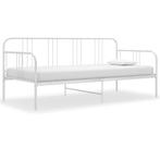 vidaXL Cadre de canapé-lit Blanc Métal 90x200 cm, Maison & Meubles, Chambre à coucher | Lits, Neuf, Verzenden