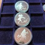 België. Silver medal ND Tintin, 3x1 Oz  (Zonder