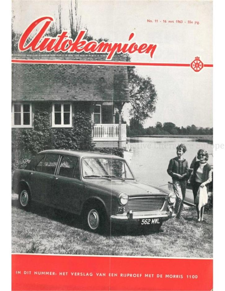 1963 AUTOKAMPIOEN MAGAZINE 11 NEDERLANDS, Boeken, Auto's | Folders en Tijdschriften