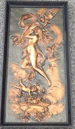 Plaquette, bas-reliëf, portret van Aphrodite - Art Nouveau.