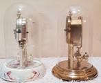 Staande klok (2) - Glas, Messing, Plastic, Porselein -, Antiek en Kunst, Curiosa en Brocante
